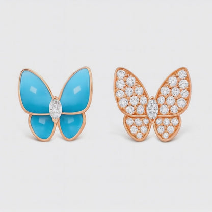 VCA Rose Butterfly Küpe (İthal Kutulu Model)