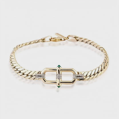 Emerald Lattice Bracelet