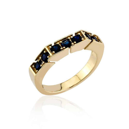 Sapphire Halo Yüzük - MuffGem